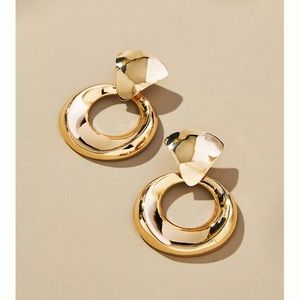 NWT Anthropologie The Restored Vintage Collection: Geometric Drop Earrings